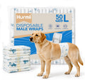 Dog Diapers Male 50Ct Disposable Super Absorbent with Wetness Indicator for Labrador,Golden Retriever, Husky,Border Collie