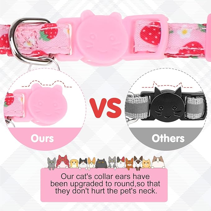 Breakaway Cat Collars with Bell & Cute Pendants - Image 4