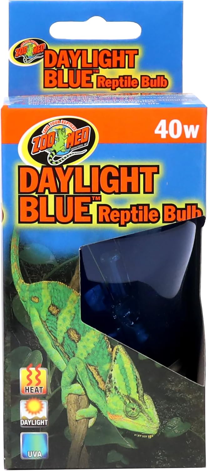 Zoo Med Daylight Blue Reptile Bulb - 40 Watts- Pack of 2