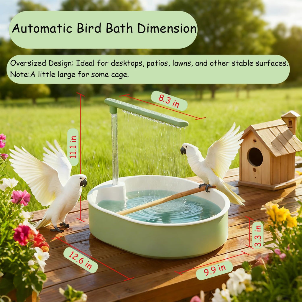 Automatic Bird Shower with Pump, for Parakeets