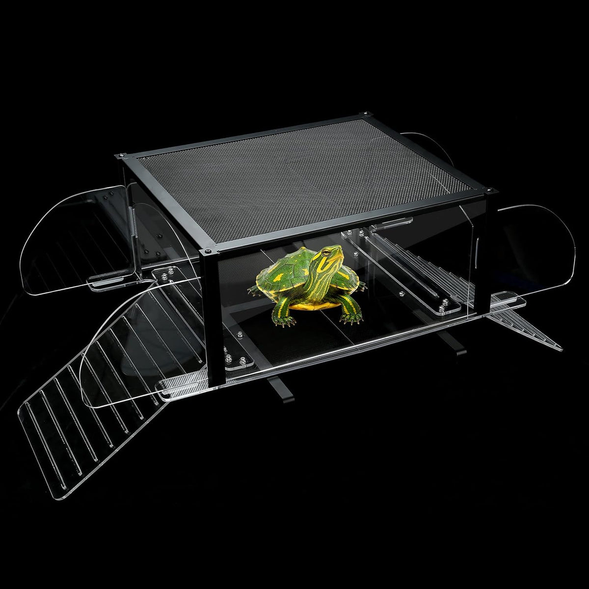 Dual Ramp Turtle Basking Platform for 16-24in Wide 125/150/180 Gallon Tank