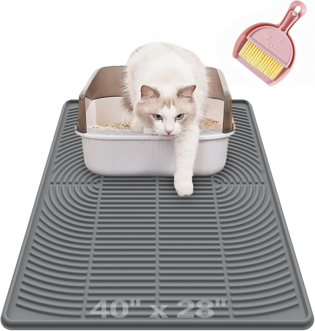 Extra Large Cat Litter Mat, Waterproof Litter Mat, 51.2 x 25.6 in