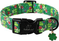 St Patricks Day Dog Collar for Giant Large Dogs by Babolepet