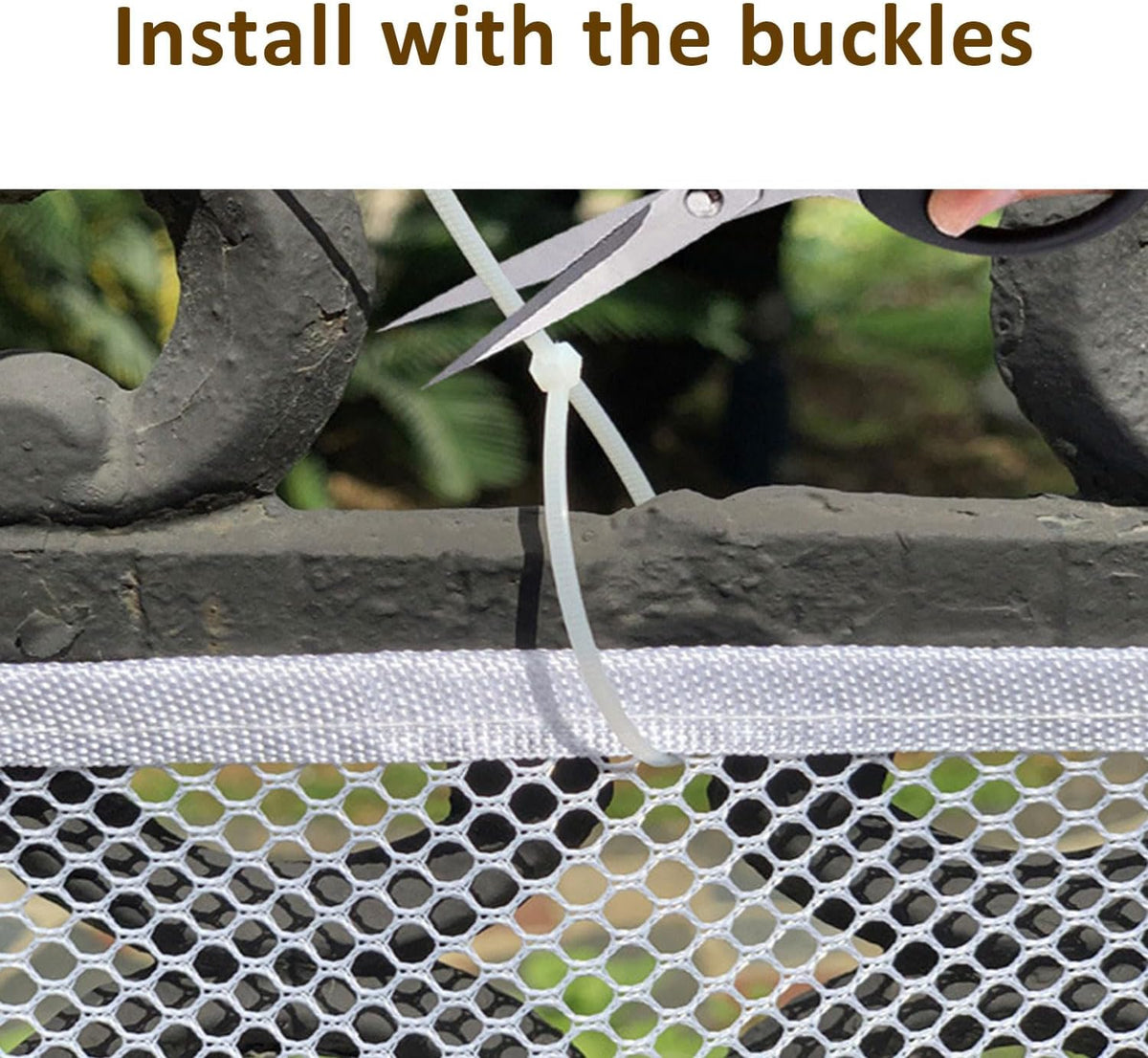 PetSafe Balcony Netting - Stairway Net for Pets & Kids, Clear (10ft*2.6ft Thick)