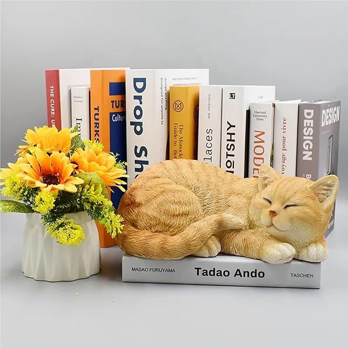 Garden Decor Cat Statue Outdoor Statue, Cat Figurines Garden Statues & - Image 2