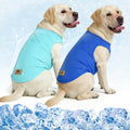 KOOLTAIL Cooling Sunblock Dog Clothes for Large Dogs, 2 Pack UPF50+ UV & Insect Protection Quick Dry Dog T Shirts for Outdoor, Anti-Hair Loss Breathable Sleeveless Pet Vest Tank Tops, Blue&Green, XXL