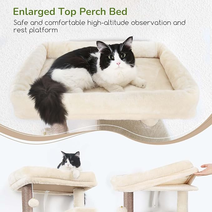 Globlazer Heavy Duty Cat Tree Tower, 70inch Sturdy Cat Tree - Image 3