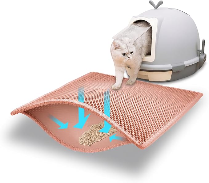Pieviev Cat Litter Mat Double Layer Waterproof Urine Proof Trapping Mat 1 Pack) by Pieviev