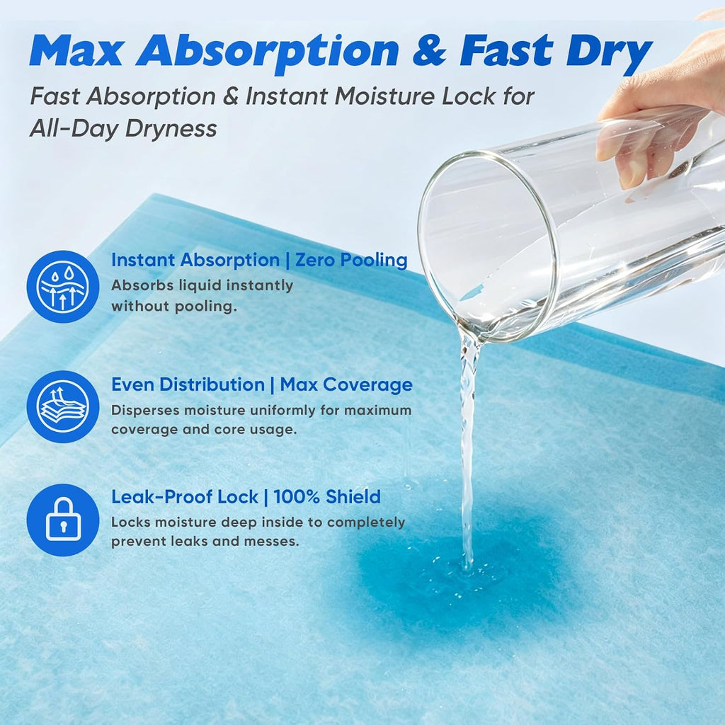 30 Pack XXXL 31"x47" Puppy Pee Pads for Dogs, Dog Training Pads Extra Large
