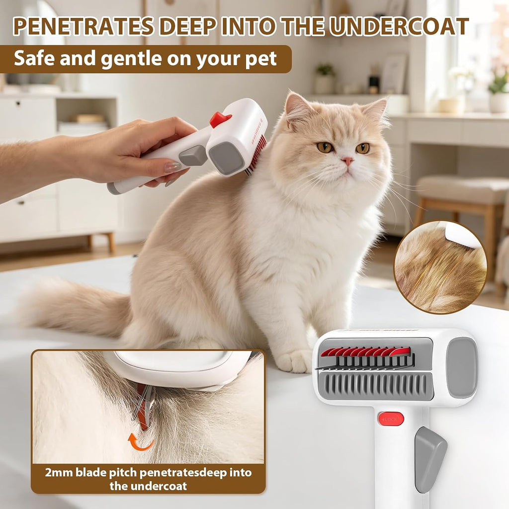 Deshedding Brush for Cats, Cat Dematting Tool, Cat Brush for Matted Fur