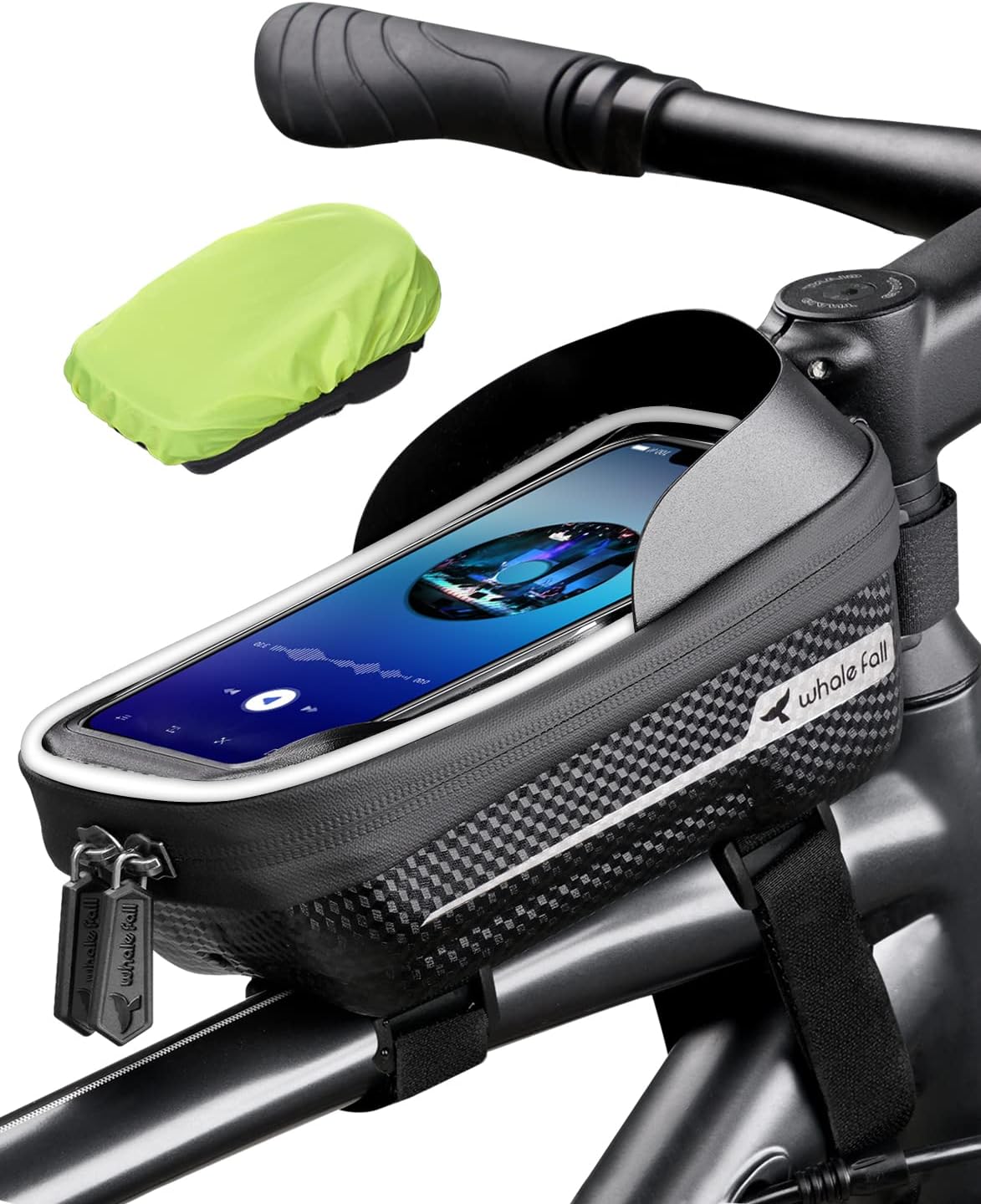 Waterproof Bike Frame Bag, 1S Quick Release Bike Phone Holder