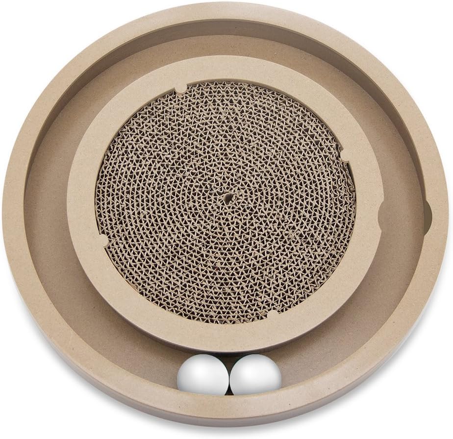 Catify Spin n' Scratch Interactive Cat Scratcher - Round