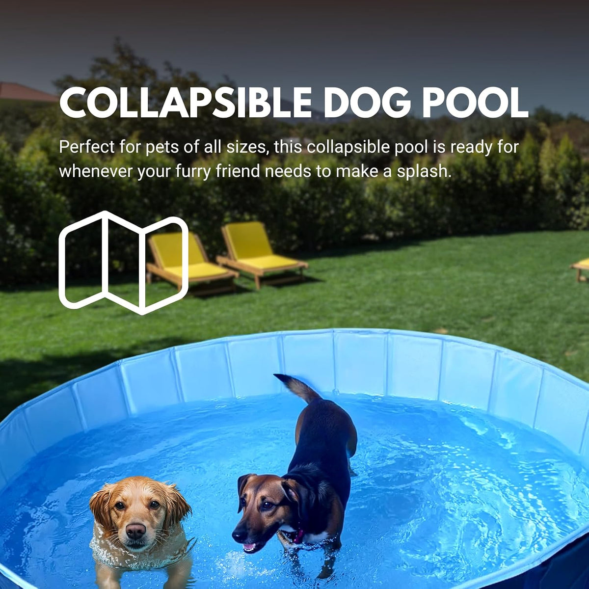 Consumable Corner - Collapsible Dog Swimming Pool - for Swimming & Bathing