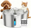 Invengo Cat Water Fountain Stainless Steel 3.2L/108oz, Pet Fountain