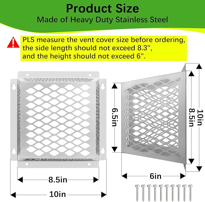 Dryer Vent Bird Guard, Dryer Vent Cover Guard - Image 2