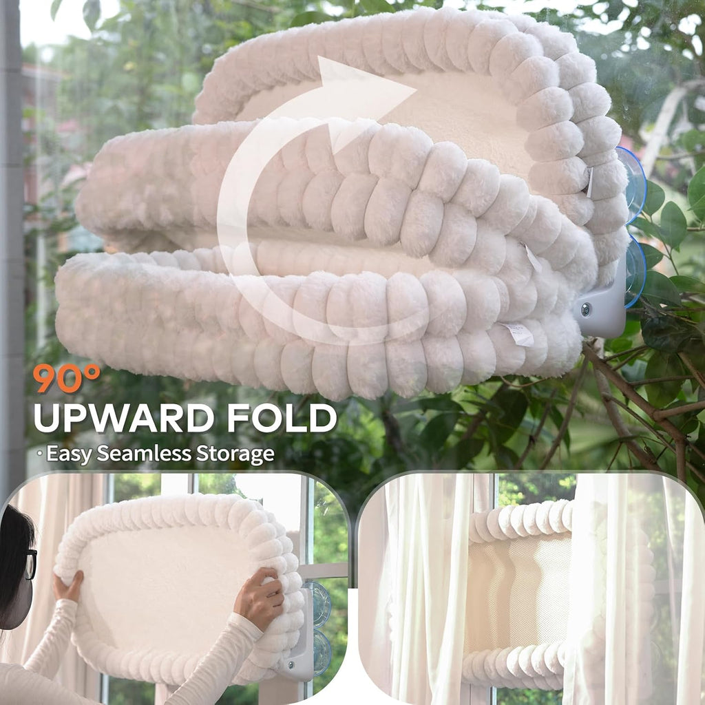 CHEERPALS Cloud Cat Window Perch for Indoor Cats Hammock Bed Foldable