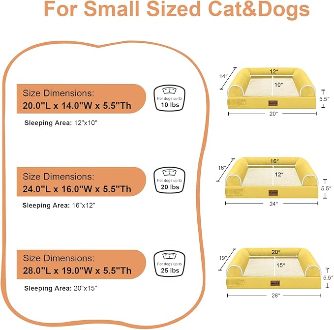 Small Dog Bed Orthopedic Washable: Beds Bolster Small Sized Dogs Bed Egg Crate - Image 6