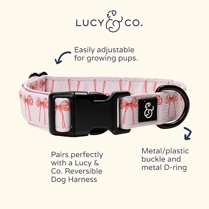 Lucy & Co. Ballet Bows Dog Collar - Image 2