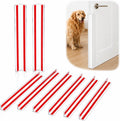 Door Frame Protector Dog Chewing: 8 Pack Clear PC L-Shaped Door Edge Guards, Self-Adhesive Door Gap & Jamb Protector for Dogs Scratching, Chewing, Clawing, 11.8 x 1.18 in Each Side (8, 11.8inch)