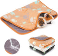 YUEPET Guinea Pig Blankets 3 Pack, Waterproof-Backed Fleece Liners, S