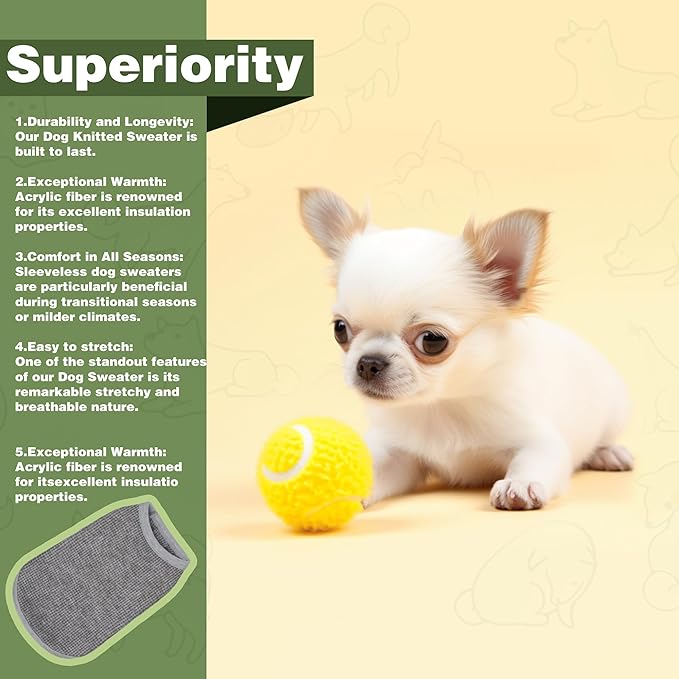Cozy and Functional Dog Shirts for Small Puppies: Stretchable Gray Attire - Image 4