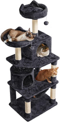 Topeakmart 62.2 inches Cat Tree, Cat Tower w/Double Condos, Scratching Posts & by Topeakmart