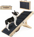 Dog Ramp for Couch & Bed for Small Dogs, Foldable Small Dog Ramps for Sofa - 31.5" LX12 W, 4 Adjustable Height, Portable, Stable, Non-Slip, Carry Handle
