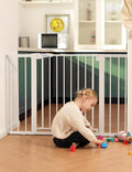 Babelio Metal Baby Gate, 29-48“ Auto Close Easy Install Pet Gate, Extra Wide by BABELIO