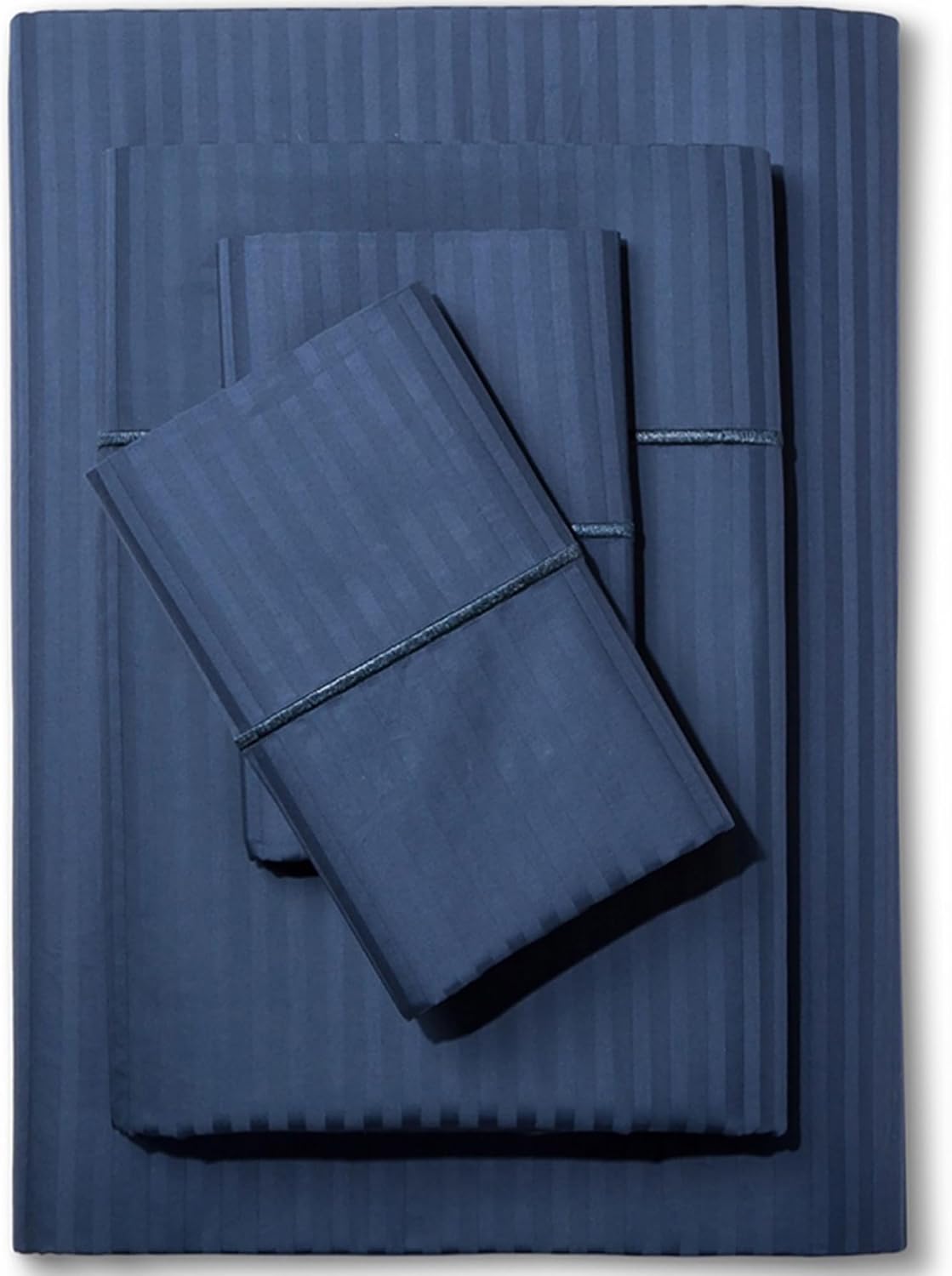 Feather & Stitch 100% Cotton Sateen 500 TC King Size Bed Sheet Set