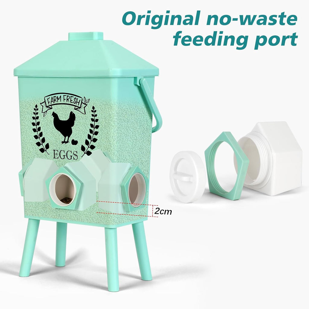 ‎Tgeyd 2-Pack Hanging Chicken Feeder with Chicken Coop Accessories