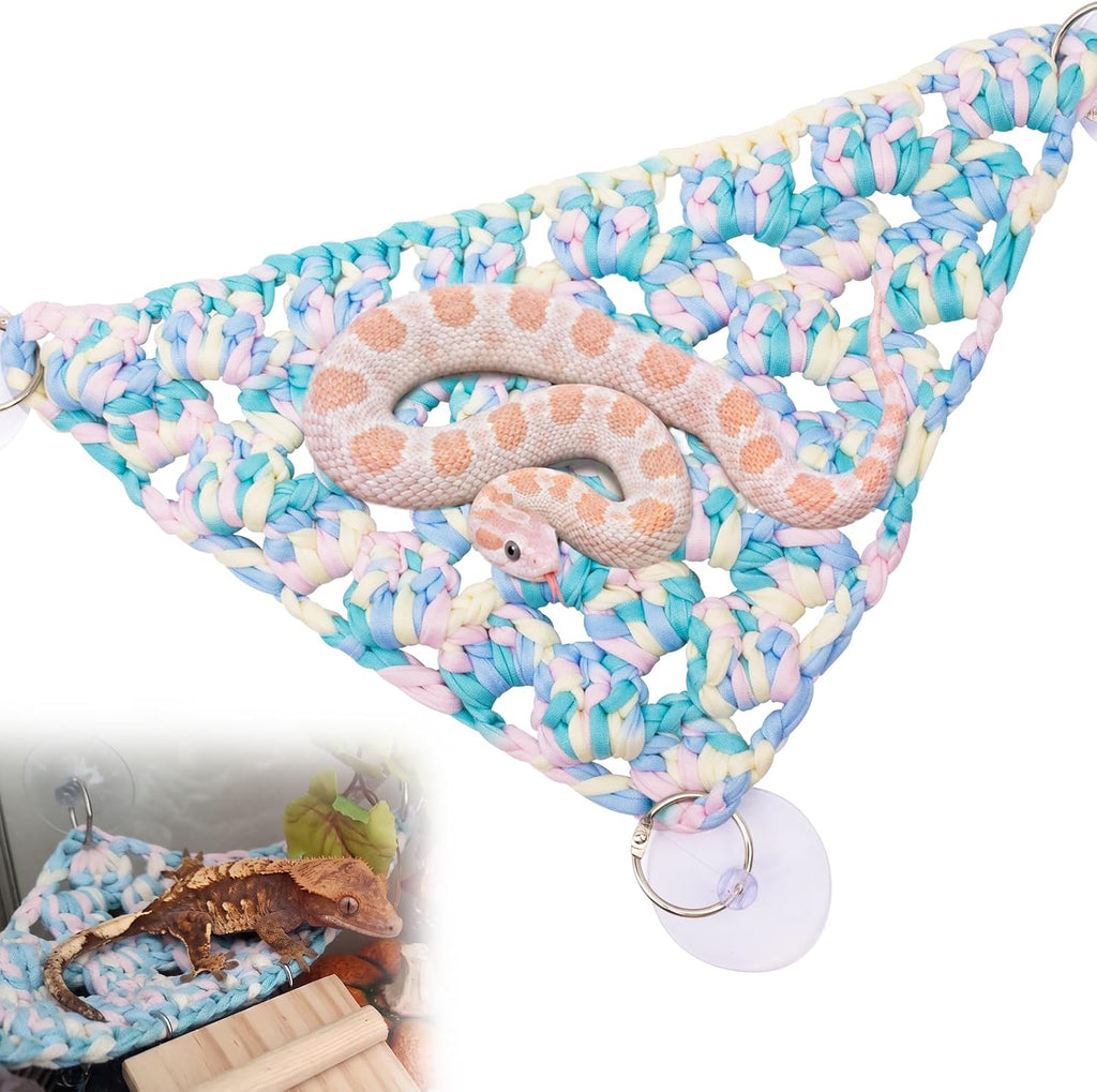 Bearded Dragon Hammock, Triangular Reptile Hammock for Ball Python