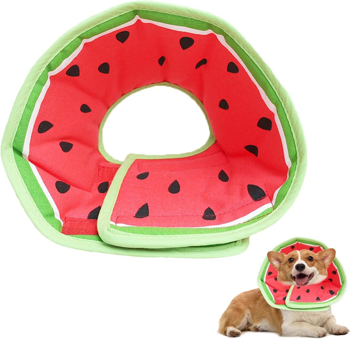 Soft Pet Cone Collar, Strawberry, L
