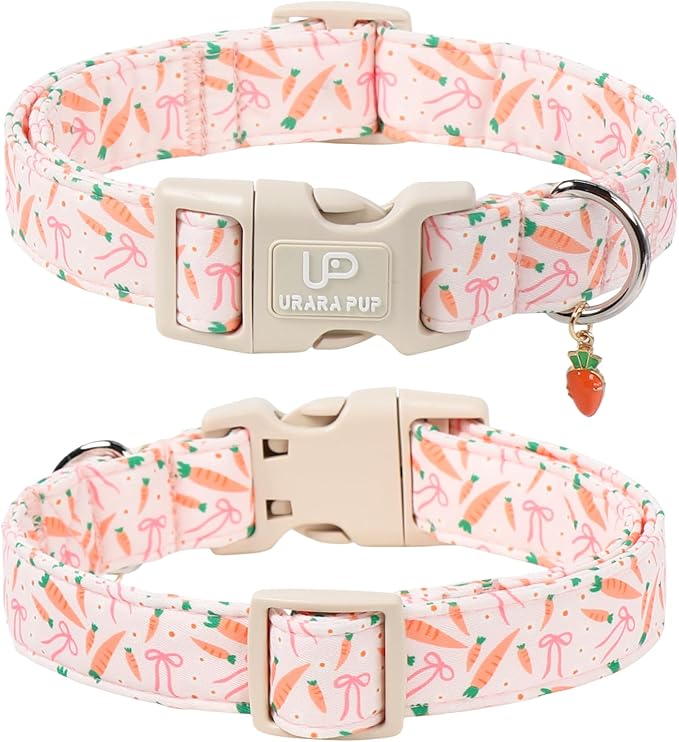 Easter Day Dog Collar, UP URARA PUP Easter Bunny Adjustable Pet Collar - Image 2