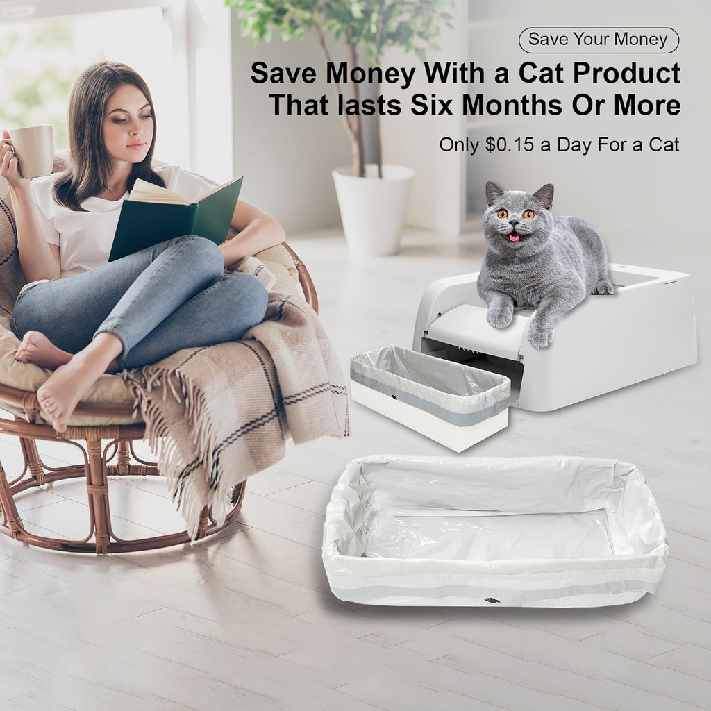 Cat Litter Box Liners for PetSafe Clumping Self-Cleaning Litter Box