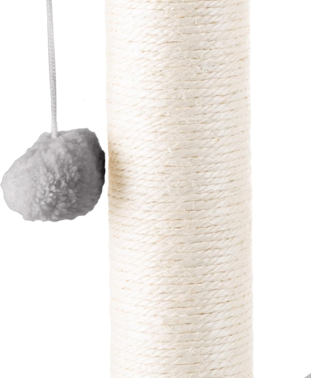 Cat Hammock with Scratching Posts for Indoor Cats - 19-Inch-Tall Cat Tree with Hanging Ball Toy for Adult Cats and Kittens by PETMAKER (Gray)