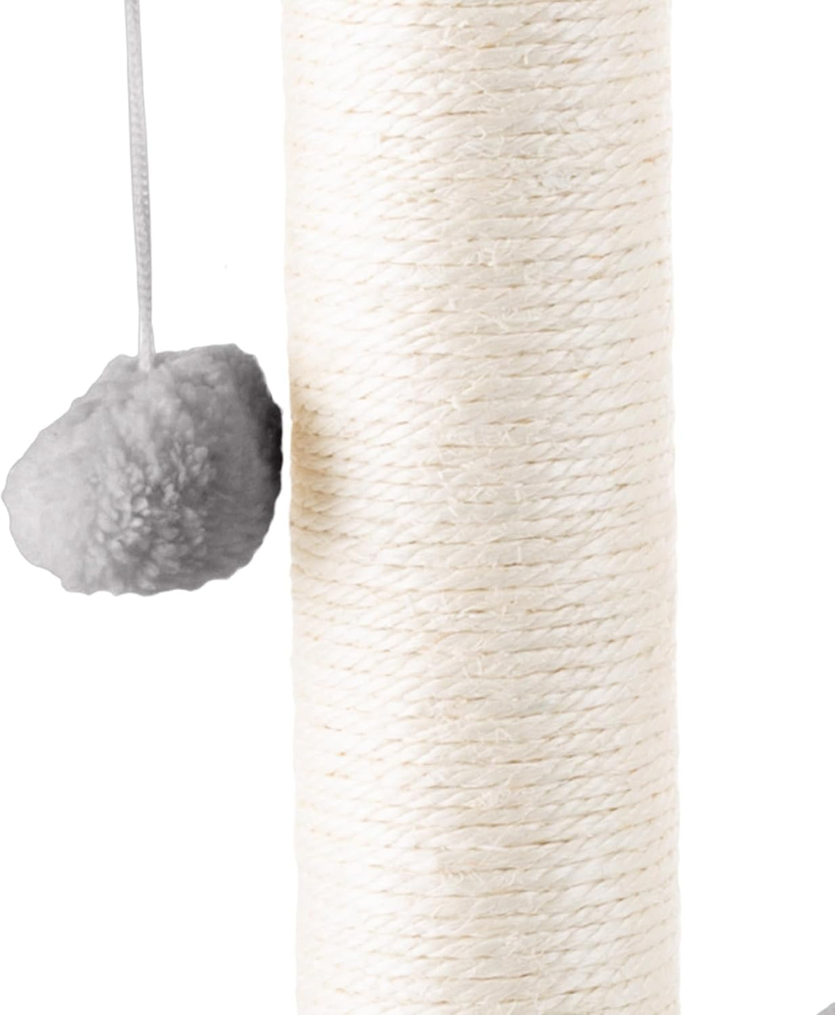 Cat Hammock with Scratching Posts for Indoor Cats - 19-Inch-Tall Cat Tree with Hanging Ball Toy for Adult Cats and Kittens by PETMAKER (Gray)