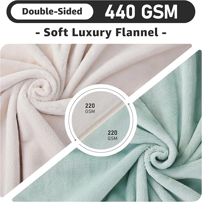 LOOBANI Waterproof Blanket for Bed: Reversible Soft Flannel King Size Bed - Image 6