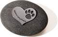 Loss of Dog Sympathy Gift Forever in My Heart in Memory of Dog Stone for Loss of Dog Memorial Stone Passed Away Gift Dog Remembrance Gift Paw Print Stone Original Color 1pcs