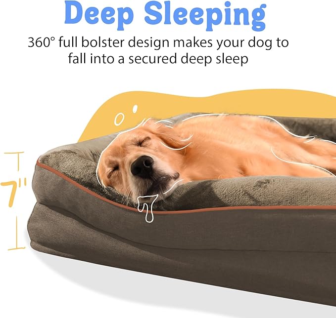 Washable Orthopedic Large Dog Bed - Image 3