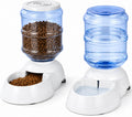 Automatic Dog Feeder and Water Dispenser Set for Large Dogs, 3 Gallon Gravity Dog Cat Food and Water Dispenser Set with Pet Food Bowl,Large Pet Food Water Dispenser Station