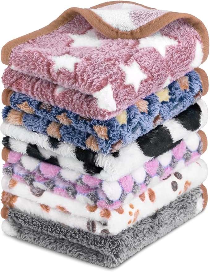 6 Pcs Dog Blanket Super Soft Pet Puppy Blankets Calming Blanket by YedsIntu