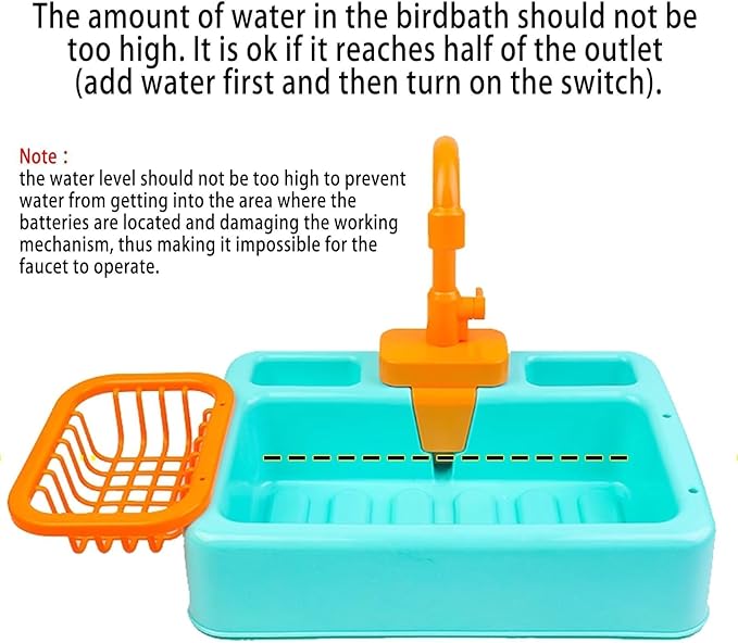 kathson Bird Bathtub, Parrot Shower Box, Automatic Parakeet Bathtub - Image 7
