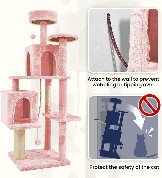 58.5inch Large Cat Tree Tower Condo - Image 5