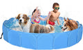 Collapsible Sprinklers Pool for Pet - Foldable Dog Pool for Backyard - Portable Heavy Duty Splash Pad for Puppy Pet Dog (63" x 12")