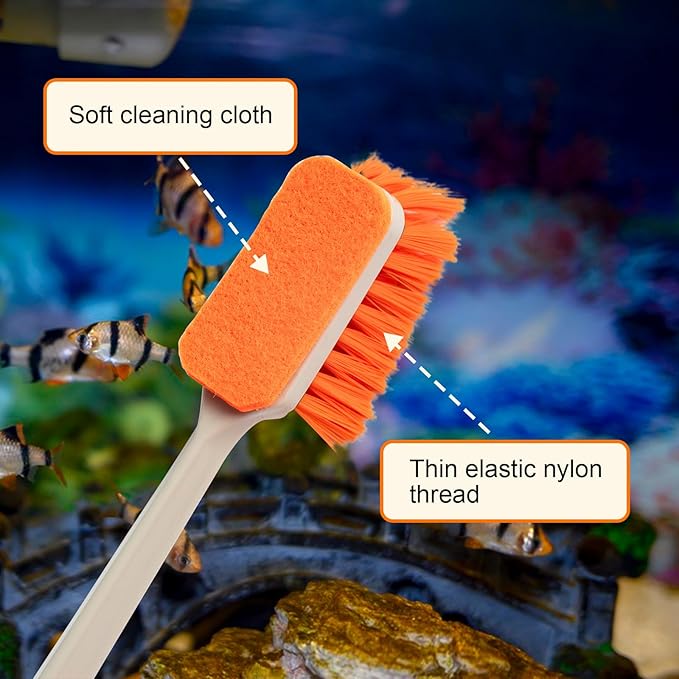 Small Fish Tank Cleaner Brush, Algae Scraper - Image 4