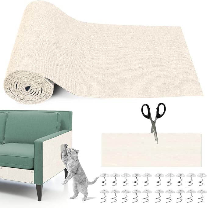 Cat Scratching Mat, DIY Cat Scratchers Furniture Protector by Draupnir
