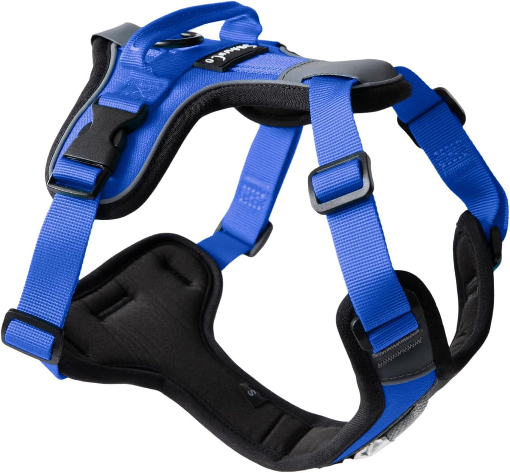 ShawnCo Basecamp Dog Harness, No-Pull Pet Vest (Electric Blue,S)