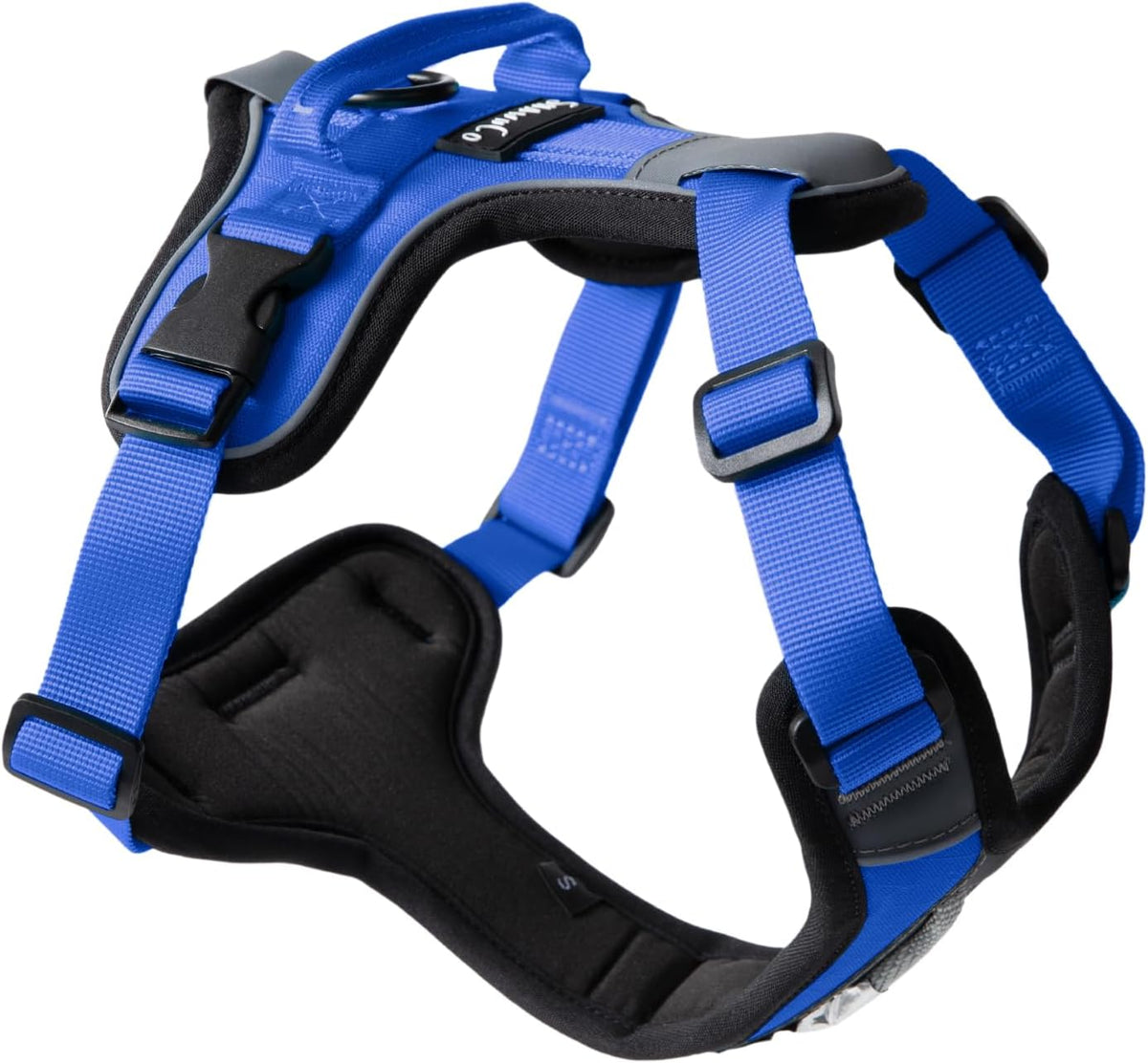 ShawnCo Basecamp Dog Harness, No-Pull Pet Vest (Electric Blue,S)