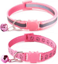 Pink Cat Collars with Bells, Break Away Cat Collar with Bells, Reflective by HimyBB