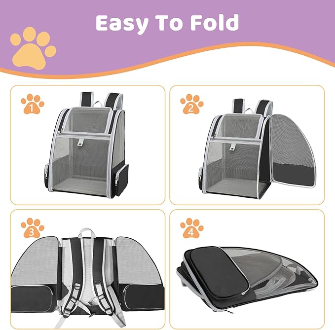 Cat Backpack Carrier Large Pet Backpack - Image 5